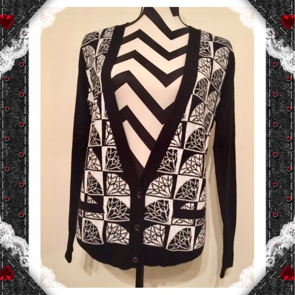 Lamour Black&White Cardigan